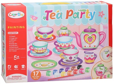 Zestaw kreatywny Speelgoed Color Day Tea Party 7220441 (8718012043541)
