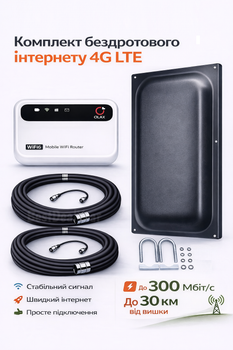 Полный комплект: роутер OLAX MF985 4G + антенна v.4 MIMO 2x22dBi Усилители интернет связи | до 30км от базовой станции Киевстар Vodafone Lifecell