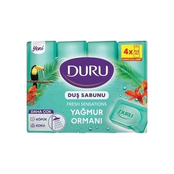 Мыло Duru Fresh Sensations свежесть джунглей 4*150 г
