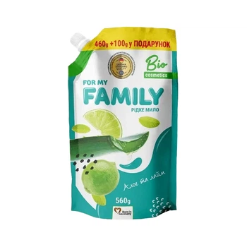 Крем-мыло жидкое For my Family Алое и лайм Doypack 560 г