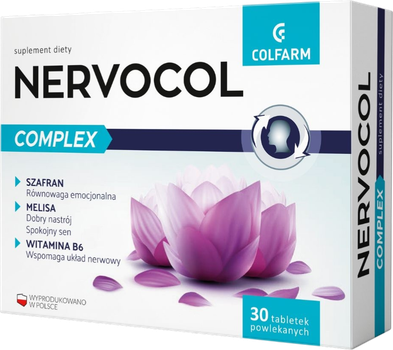 Дієтична добавка Colfarm Nervocol Complex 30 таблеток (5901130354948)