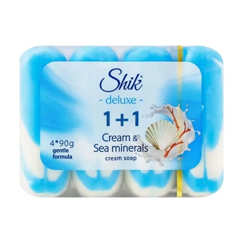 Мило туалетне Shik 1+1 Deluxe Крем & Морські мінерали 360 г