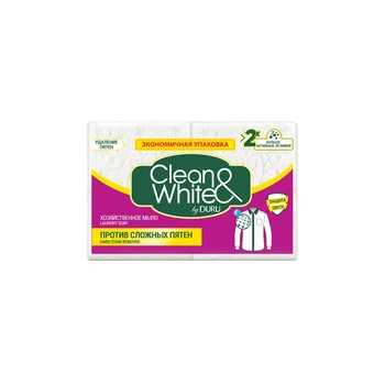 Мило господарське Duru Clean&White для видалення плям 4*125 г