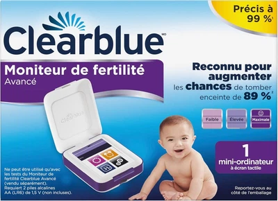 Монитор фертильности Clearblue Advanced, определение овуляции с сенсорным экраном + 30 тестов.отслеживание уровня гормонов 99%