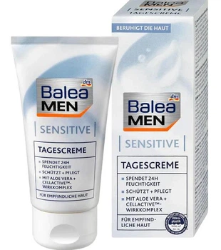 Крем для обличчя чоловічий Balea Feel Peeling Cream-To-Oil з молочною кислотою та пантенолом, 75 мл