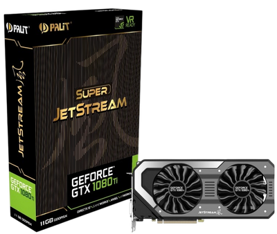 Відеокарта GeForce GTX 1080 Ti 11GB Palit Super JetStream (NEB108TS15LC-1020J) Б/В