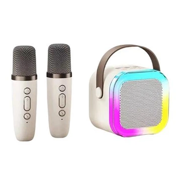 Детский набор ToyCloud Караоке Два беспроводных микрофона + Колонка · RGB подсветка · Bluetooth