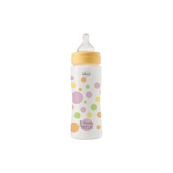 Бутылочка для кормления Chicco Perfect Easy силіконова, від 4 міс. швидкий потік 330 мл (20245.10)