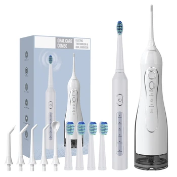 Набір Іригатор INSPIRE F5 + Електрична зубна щітка INSPIRE T5 white