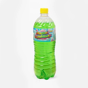 Жидкость для мыльных пузырей Bubbles 1 л мыльный раствор, запаска для мыльных пузырей (Зеленый)