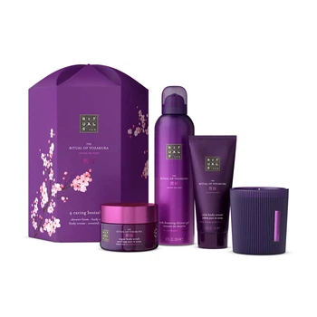 Лимитированный подарочный набор косметики для тела Rituals The Ritual of Yozakura Gift Set M (гель кре скраб и свеча)