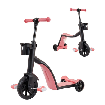 Самокат-беговел-велосипед с корзиной Best Scooter 3в1