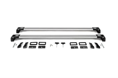 2 Перемычки на крышу без рейлингов для Mercedes B-class W245 2005-2011, серые, под ключ