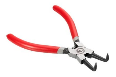 Щипцы для стопорных колец Intertool 150 мм изогнутые-cжим (HT-7006)
