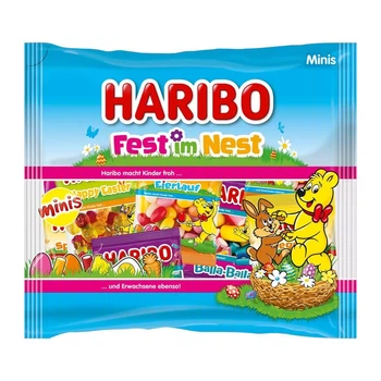 Великодній набір желейних цукерок Haribo Minis Fest im Nest 18 шт 500 г