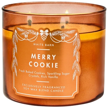 Свеча Bath & Body Works Merry Cookie Scented Candle 3-Wick 411 г