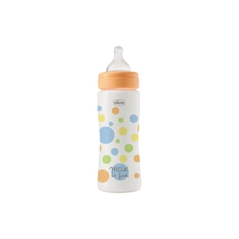 Бутылочка для кормления Chicco Perfect Easy силіконова, від 4 міс. швидкий потік 330 мл (20245.20)
