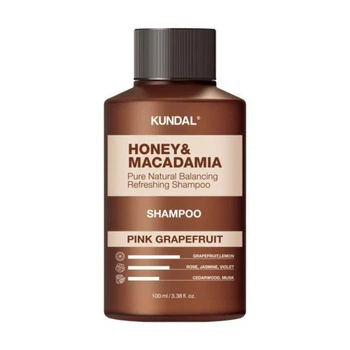 Шампунь відновлюючий Рожевий Грейпфрут Kundal Honey Macadamia Nature Shampoo Pink Grapefruit 100 мл