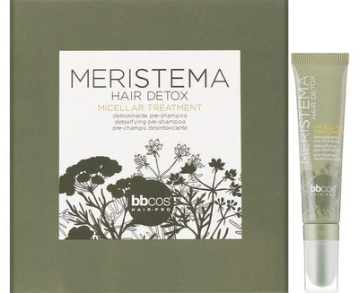 Мицеллярная очистка на основе стволовых клеток BBcos Meristema Roll-on Miscellar Treatment 6 х 15 мл, деликатный уход для очищения кожи головы и восстановления баланса