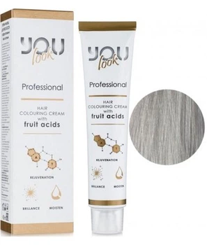 Стойкая профессиональная крем-краска для волос Серебристый You Look Professional Hair Colouring Cream 60 мл