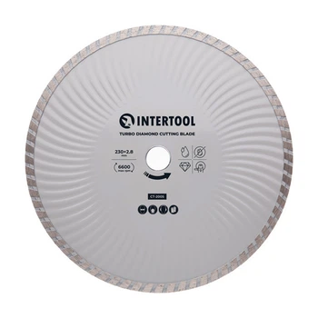 Диск отрезной Turbo, алмазный 230мм, 16-18% INTERTOOL CT-2005