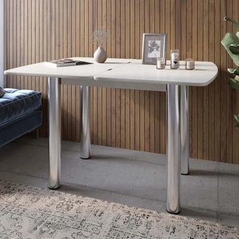 Обідній стіл розкладний LION Нота Бетон Style 60x90/90x120 (LION-041277)