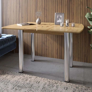 Обеденный стол раскладной LION Нота Дуб Артизан 60x90/90x120 (LION-041281)