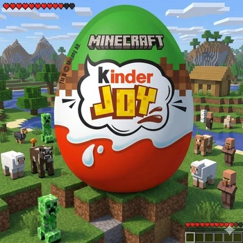 Шоколадное яйцо Kinder Joy Minecraft (Майнкрафт) с игрушкой-сюрпризом 20 г