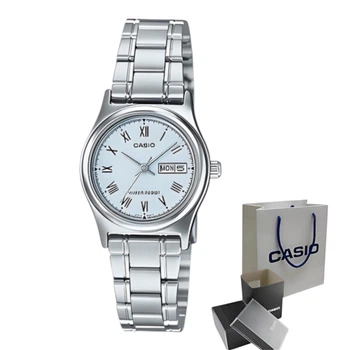 Женские часы Casio LTP-V006D-2B голубые 30 м
