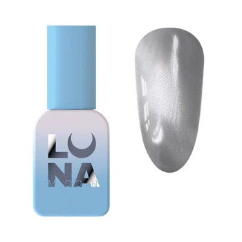 Гель-лак LUNAmoon Cat Eye Lumina №268, сірий шовковий котяче око, 8 мл