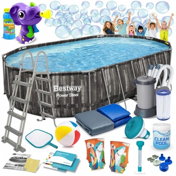 Басейн каркасний 18в1 Bestway 5611R 610 х 366 х 122 см