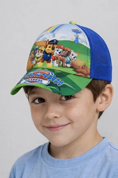 Дитяча кепка із сіткою Щенячий Патруль Райдер та Герої 2 (Paw Patrol) 54-55 см Електрик