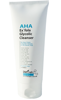 DM.Cell (ДіЕм.Селл) AHA Exfola Glycolic Cleanser 10% — очищувальний гель з гліколевою кислотою для обличчя 180 мл