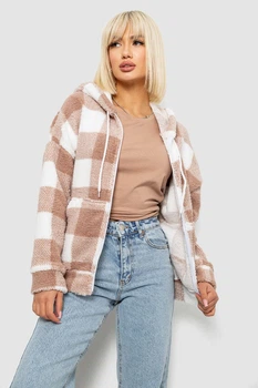 Кофта женская "Тедди" бежевый 257R48-5 AGER L-XL