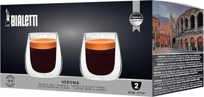 Набор стаканов Bialetti Verona 80 с двойными стенками 2 шт