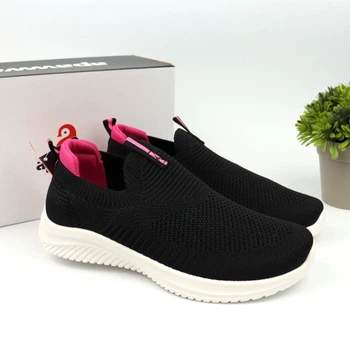 Мокасини, кросівки для дівчинки Apawwa (Z2401P black-fuchsia) Розмір 33, 21.5 см