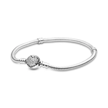 Посріблений Браслет Пандора Pandora 590743CZ (16 розмір)