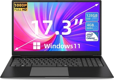 Ноутбук 17.3" SGIN M17 Intel Celeron J4105 RAM 4GB SSD 128GB Windows 11 (UKR)