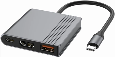 Док станція Cablexpert USB-C 3-в-1 USB/HDMI/PD (A-CM-COMBO3-05)