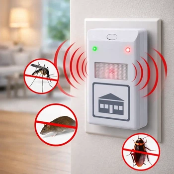 Электромагнитный отпугиватель RIDDEX PLUS тараканов, грызунов, насекомых Pest Repelling Aid