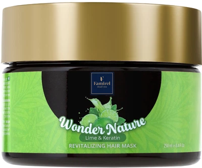 Восстанавливающая маска для волос Famirel Wonder Nature Lime & Keratin Лайм и Кератин 250 мл (7290114087322)