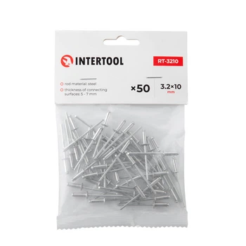 Заклепка алюминиевая для заклепочного пистолета INTERTOOL RT-3210