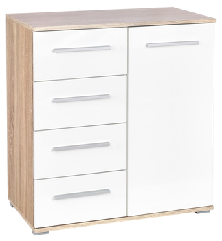 Комод Halmar Lima KM-2 V-PL-LIMA-KM2-BIAŁY/SONOMA 77 x 40 x 82 см Сонома / Білий (5905248102835)