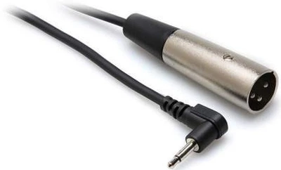 Kabel mikrofonowy Hosa XLRM - TS R 3.5 mm 1.5 m (728736008120)