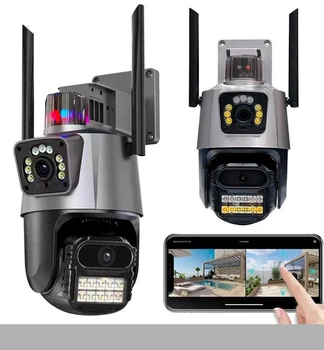 Вулична поворотна Wi-Fi камера P11 з сиреною та зумом Dual Lens Zoom 8MP XPRO (49688-DLZ32_930)