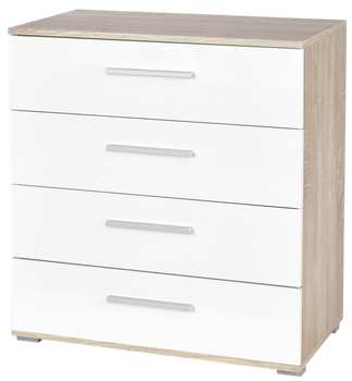 Комод Halmar Lima KM-3 V-PL-LIMA-KM3-BIAŁY/SONOMA 77 x 40 x 82 см Сонома / Білий (5905248102873)