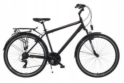 Чоловічий Трекінговий Велосипед Lazaro Discovery Алюміній Amor 19'' Чорний-чорний