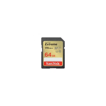 Картка пам'яті SanDisk 64 GB SD class 10 UHS-I U3 V30 Extreme (SDSDXV2-064G-GNCIN)