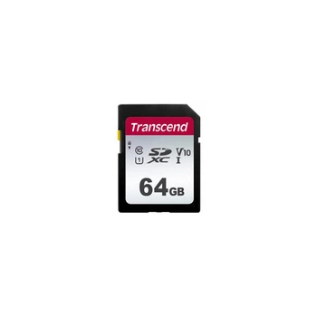Картка пам'яті Transcend 64 GB SDXC class 10 UHS-I U3 V10 (TS64GSDC300S)