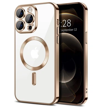 Чехол Fiji Chrome для Apple iPhone 13 Pro с MagSafe и защитой камер Brown